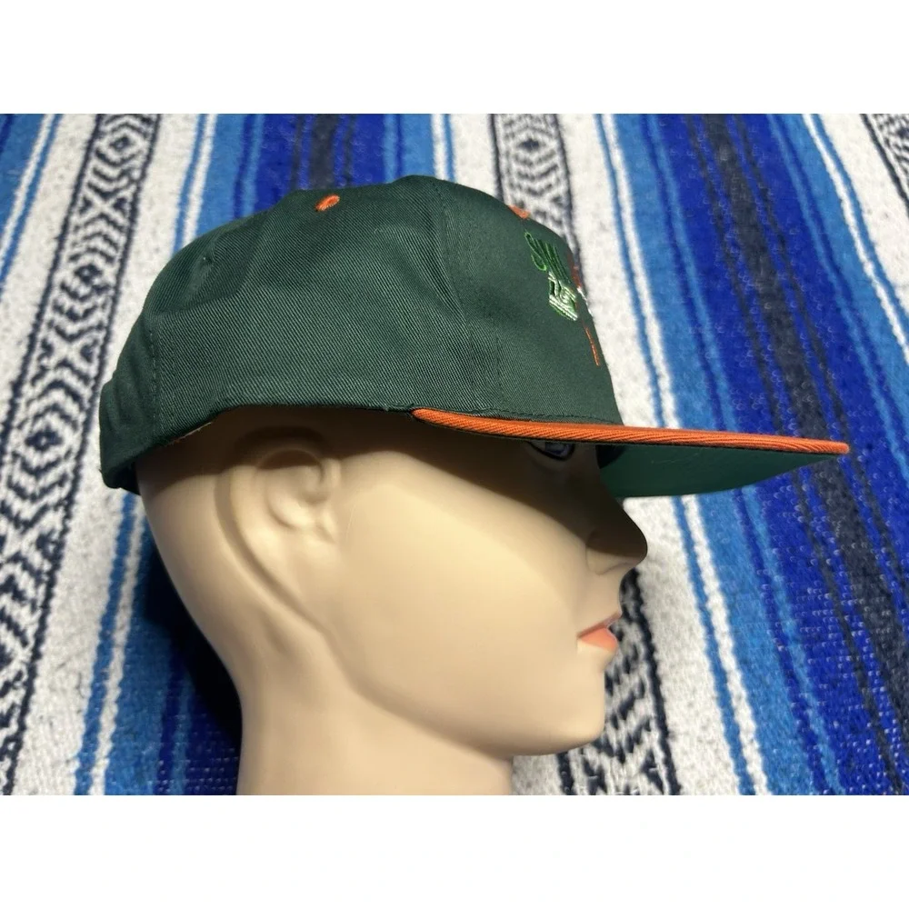 Vintage SMI Joist Nevada Snapback Hat Green Orange Steel Company Fallon